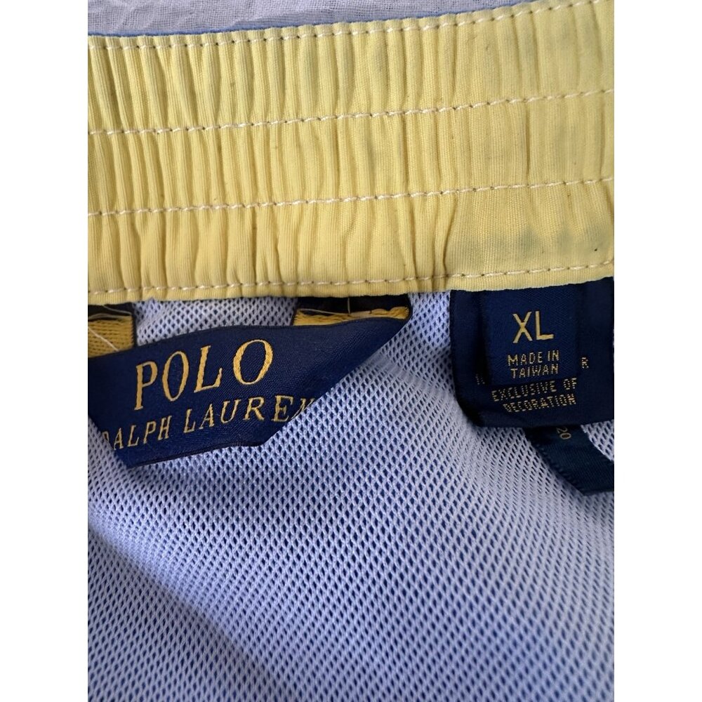 Polo Ralph Lauren Men's Size XL Swimwear Shorts Trunks Blue Lined Preppy Pockets - Picture 6 of 9